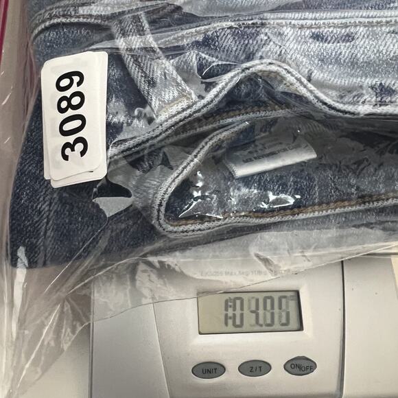 Flying Monkey Jeans Womens 26 Blue Denim Distressed High Rise Straight Stretch - Picture 13 of 13